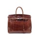 SAC A MAIN RAFLO STYLE BIRKIN EN CUIR DE CROCODILE ALLIGATOR LEATHER BAG 2530€