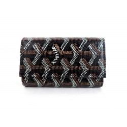 NEUF PORTE CLES GOYARD SAINT MICHEL POCHETTE TOILE NOIR + BOITE KEYS HOLDER 325€