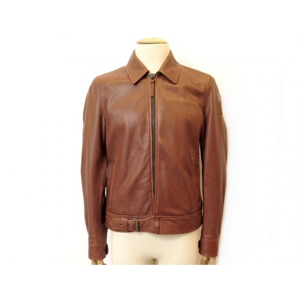 MANTEAU BELSTAFF BECKHAM RYDE 81020004 BLOUSON T50 M EN CUIR MARRON COAT 1685€