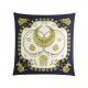 FOULARD HERMES LES CAVALIERS D'OR CARRE 90 PLISSE SOIE RYBALTCHENKO BOITE 375€