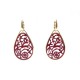 NEUF BOUCLES D'OREILLES POMELLATO VICTORIA EN OR ROSE +BOITE GOLD EARRINGS 3500€