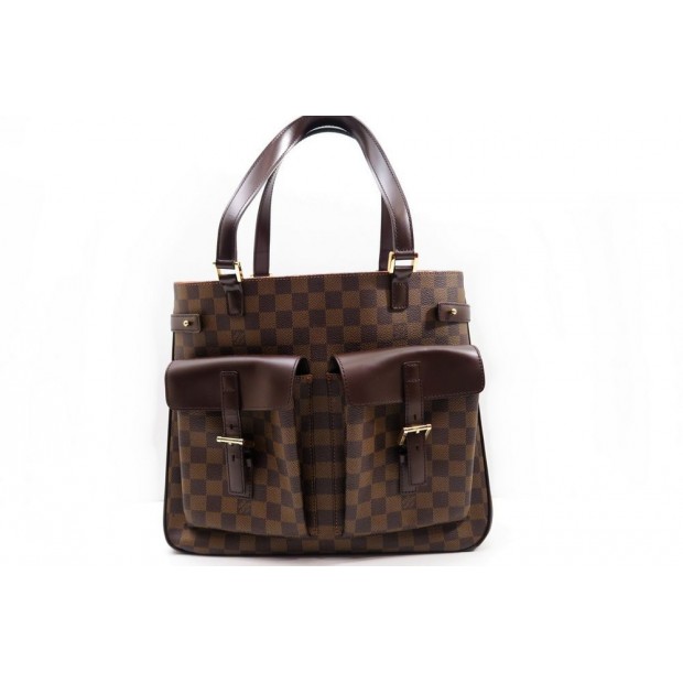 SAC A MAIN LOUIS VUITTON UZES EN DAMIER EBEN TOILE MARRON HAND BAG 1130€