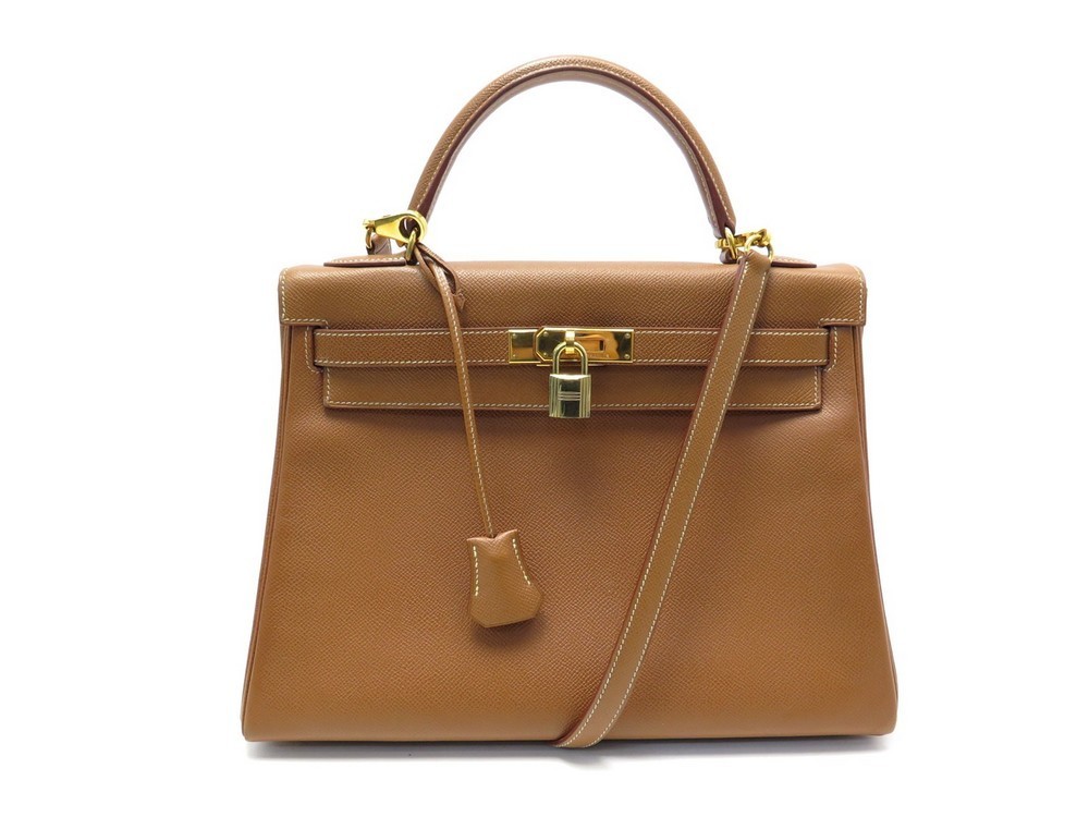 sac a main hermes kelly 32 retourne cuir epsom gold