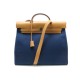 NEUF SAC A MAIN HERMES HERBAG ZIP 39 TOILE CUIR BLEU BANDOULIERE HAND BAG 2040€