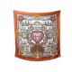 CHALE HERMES DECOUPAGES ROSAT CACHEMIRE ET SOIE FOULARD 140 CM SILK SHAWL 950€