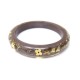 NEUF BRACELET LOUIS VUITTON INCLUSION PM MONOGRAM T18 RESINE MARRON JEWEL 390€