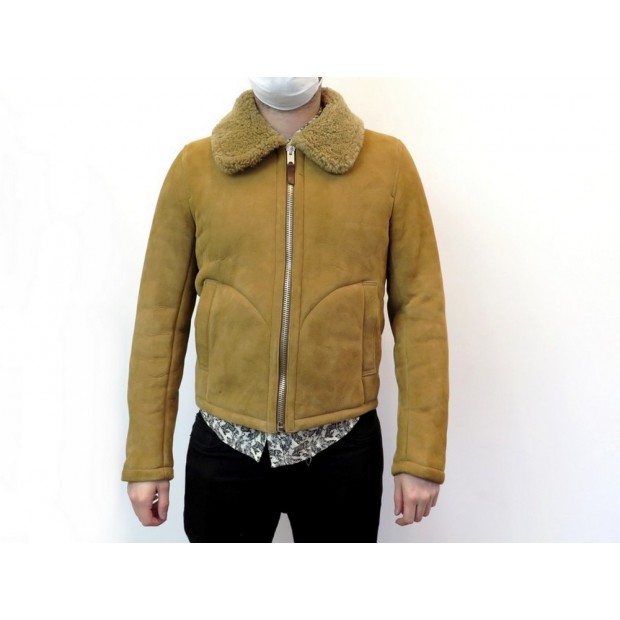 NEUF MANTEAU YOU MUST CREATE BUDGIE 50 M BLOUSON EN CUIR SHEARLING COAT 1315€