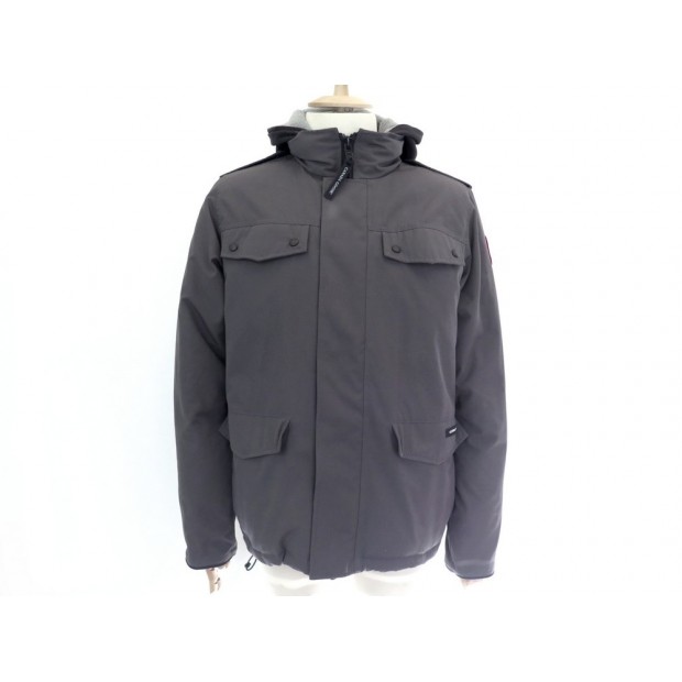 MANTEAU CANADA GOOSE BURNETT 4075M T52 L BLOUSON CAPUCHE GRIS GREY COAT 750€