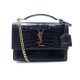 NEUF SAC A MAIN SAINT LAURENT SUNSET M 442906 BANDOULIERE CUIR ALLIGATOR 6900€