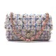 NEUF SAC A MAIN CHANEL TIMELESS MINI RECTANGLE BANDOULIERE EN TWEED ROSE 4900€