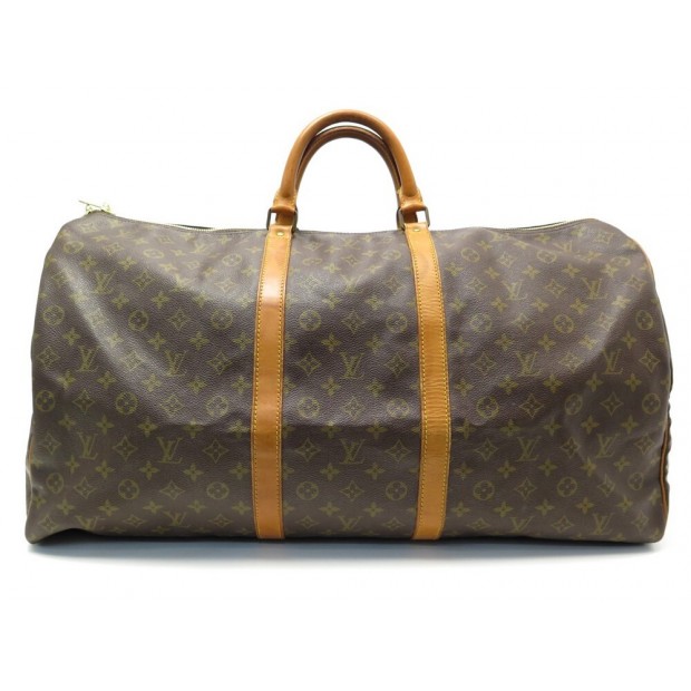 VINTAGE SAC DE VOYAGE A MAIN LOUIS VUITTON KEEPALL 60 TOILE MONOGRAM BAG 1560€