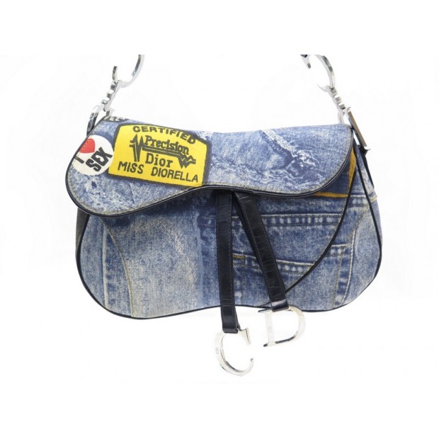 CHRISTIAN DIOR DIORELLA I LOVE SEX DENIM SADDLE BAG – RDB