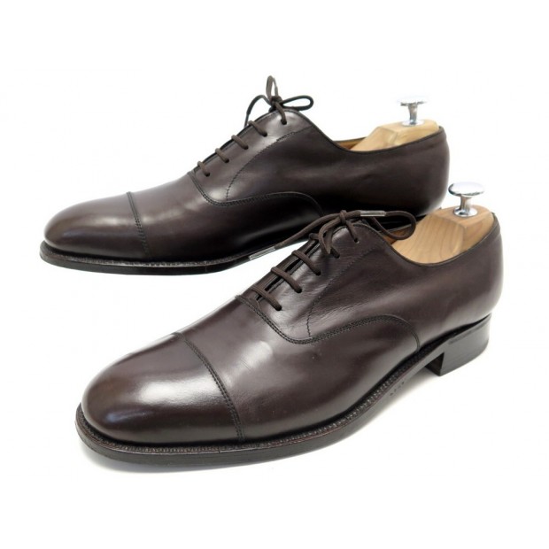 CHAUSSURES JM WESTON 300 7D 41 RICHELIEU EN CUIR MARRON BROWN LEATHER SHOES 690€