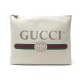 NEUF SAC POCHETTE GUCCI IMPRIME 500981 TROUSSE EN CUIR BEIGE NEW POUCH BAG 725€