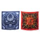 LOT 2 FOULARDS HERMES GAVROCHES ESPERON D'OR + LES CAVALIERS D OR SOIE 350€