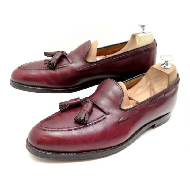 CHAUSSURES ALDEN POUR BERTEIL 10D 43.5 MOCASSINS A PAMPILLES CUIR CORDOVAN 745€