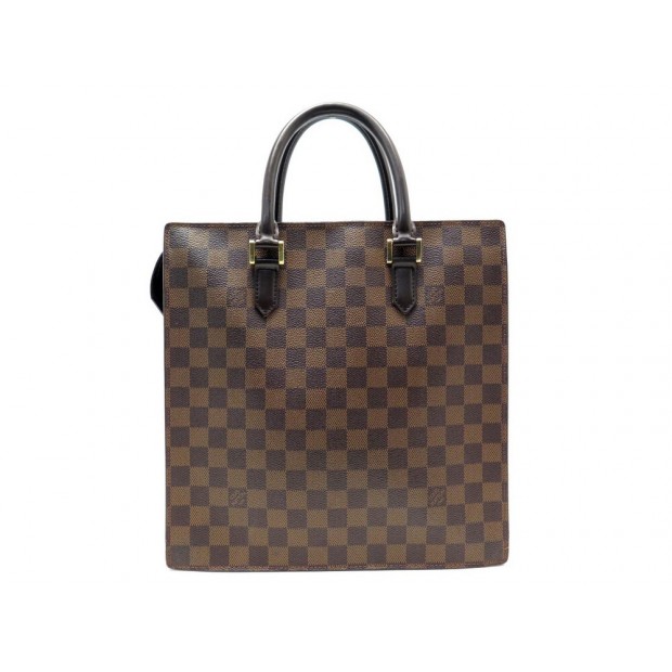 LOUIS VUITTON Venice Sac Plat Damier Ebene Tote Bag Brown