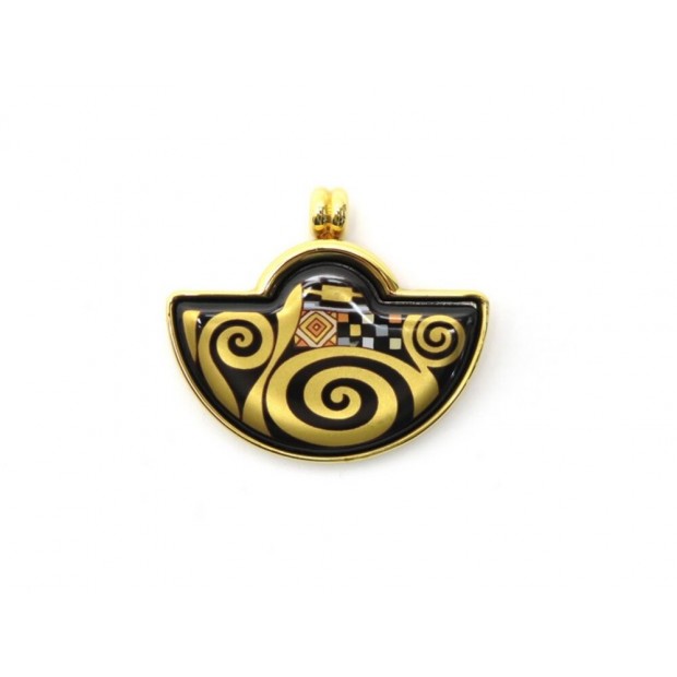 NEUF PENDENTIF FREY WILLE PETIT DEMI LUNE GUSTAV KLIMT 493S/3222 EMAIL DORE 395€