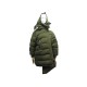 NEUF MANTEAU BALENCIAGA DOUDOUNE TIREE 492009 T38 M EN POLYESTER KAKI COAT 2475€