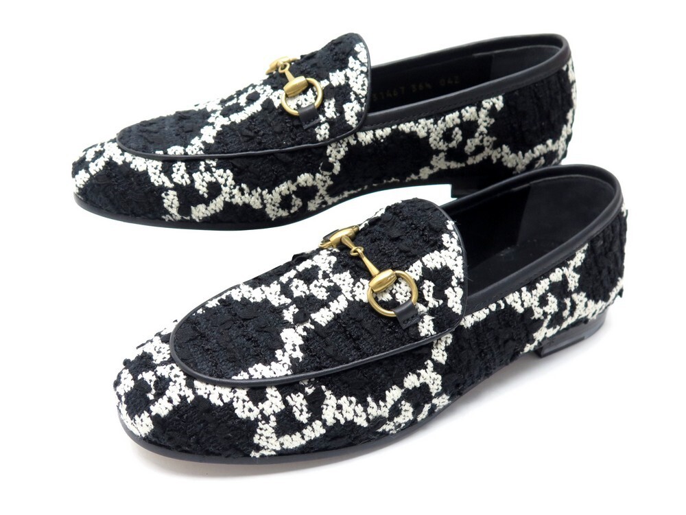 chaussures gucci jordaan tweed gg 36.5 