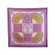 NEUF FOULARD HERMES CIELS BYZANTINS JULIA ABADIE SOIE VIOLET NEW SILK SCARF 375€