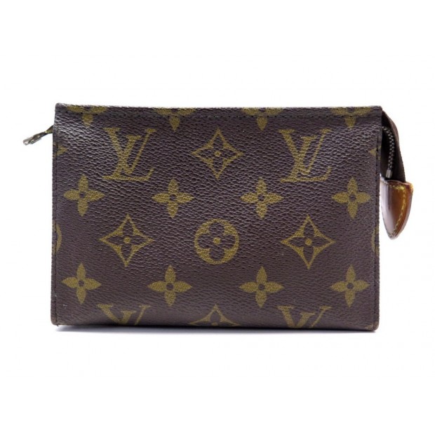 VINTAGE TROUSSE LOUIS VUITTON POCHE TOILETTE 15 M47546 TOILE MONOGRAM POUCH 285€