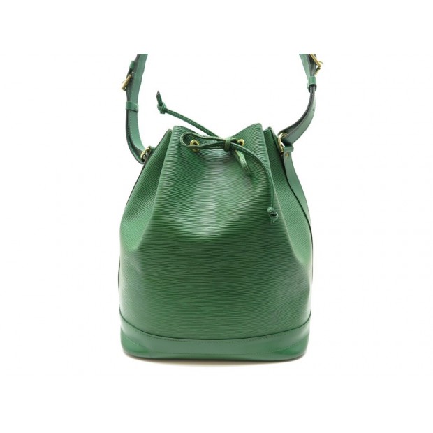 SAC A MAIN LOUIS VUITTON NOE GM EN CUIR EPI VERT SEAU LEATHER HAND BAG 1640€