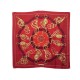 FOULARD HERMES SOIE ROUGE 