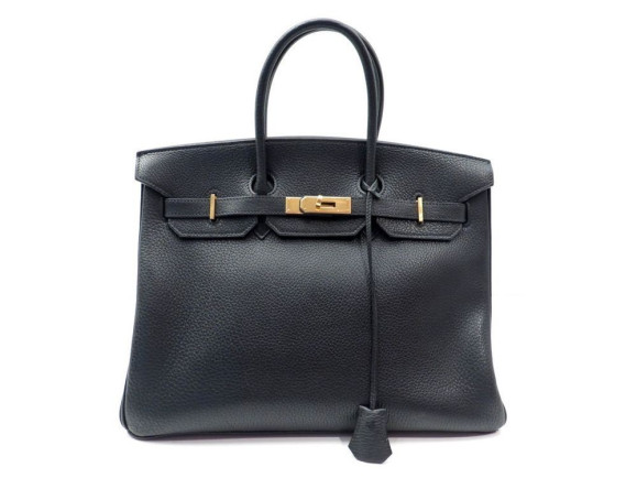 sac a main hermes birkin 35 cm en cuir togo noir black