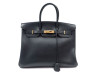 sac a main hermes birkin 35 cm en cuir togo noir black
