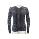 NEUF GILET YVES SAINT LAURENT CARDIGAN LEOPARD S 36 CACHEMIRE SOIE VEST 690€