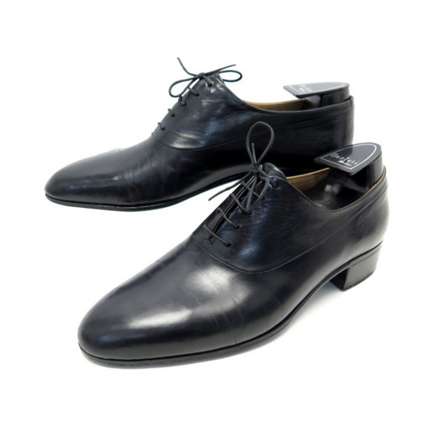 CHAUSSURES BERLUTI 8 42 RICHELIEU CUIR CHEVREAU NOIR + EMBAUCHOIRS SHOES 1755€