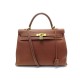 SAC A MAIN HERMES KELLY 36 SELLIER CUIR TAURILLON CLEMENCE BANDOULIERE BAG 7700€