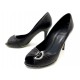 CHAUSSURES DIOR KATERINA PEEPTOE 36.5 ESCARPINS CUIR NOIR +BOITE PUMP SHOES 630€