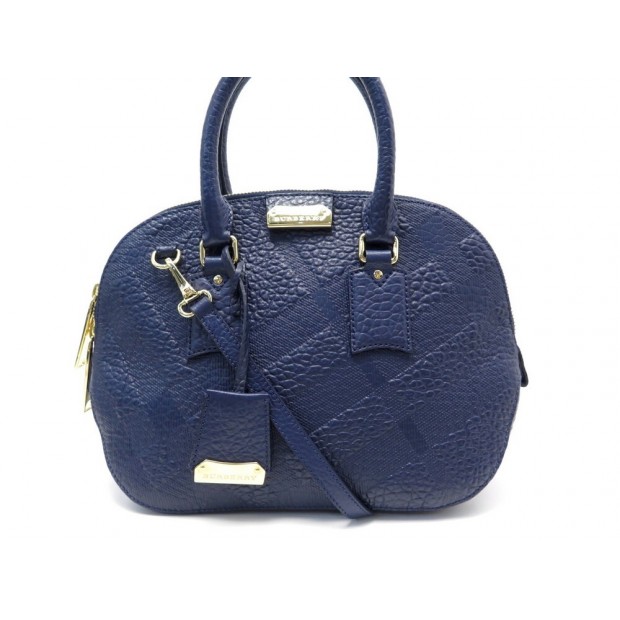 NEUF SAC A MAIN BURBERRY ORCHARD PM BANDOULIERE EN CUIR BLEU NEW HAND BAG 1235€