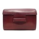 VINTAGE SAC A MAIN HERMES POCHETTE EN CUIR ROUGE RED LEATHER POUCH HAND BAG