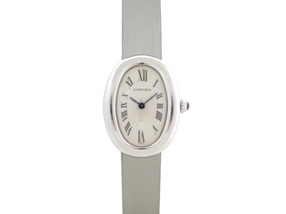 montre cartier baignoire pm 31 mm en or blanc quartz