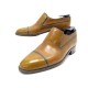 CHAUSSURES BERLUTI MOCASSINS BOUTS DROITS 8 42 EN CUIR GOLD LEATHER SHOES 1650€