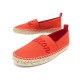 NEUF CHAUSSURES LOUIS VUITTON ESPADRILLES WATERFALL 36 TOILE ROUGE SANDAL 480€