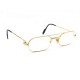 MONTURE DE LUNETTES MUST DE CARTIER TRINITY ELTON JOHN 80 PLAQUE OR GLASSES 890€