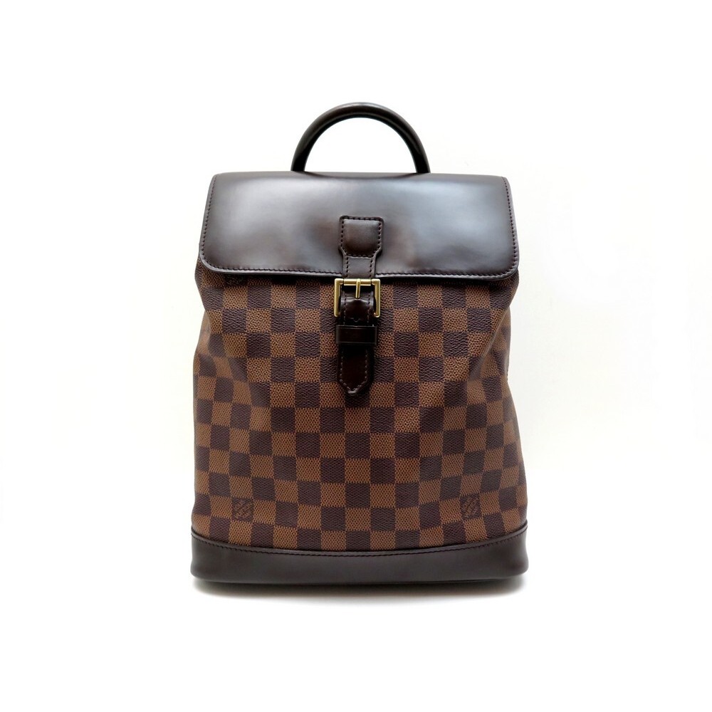 Louis Vuitton Damier Ebene Soho Backpack in Brown