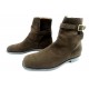 CHAUSSURES BOTTINES A BRIDES JOHN LOBB MOORE 10.5E 44.5 DAIM MARRON BOOTS 1450€