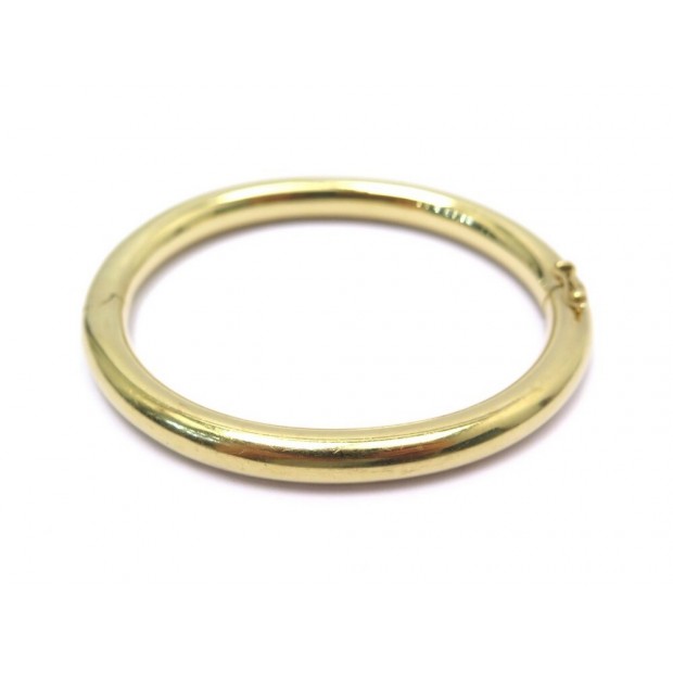 BRACELET JONC TAILLE 18 CM EN OR JAUNE 18K 20.7GR YELLOW GOLD JEWEL BANGLE