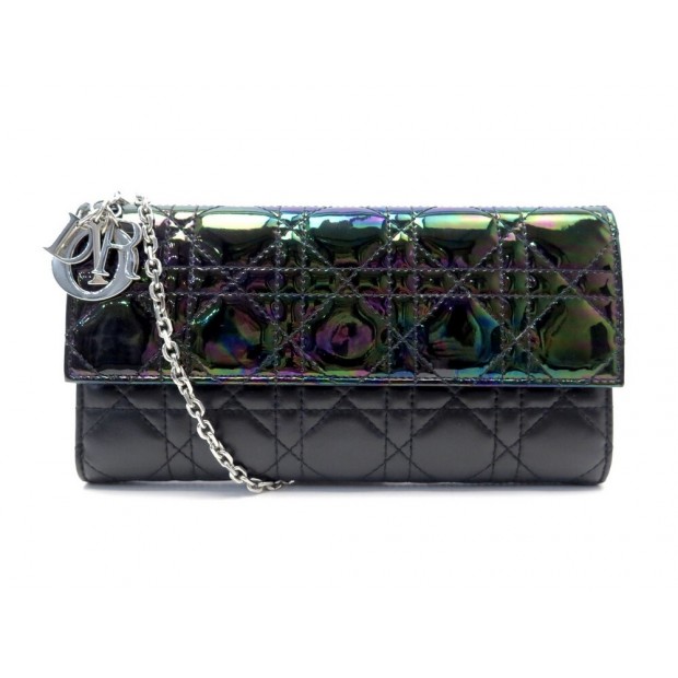 NEUF SAC A MAIN DIOR WOC LADY BANDOULIERE CUIR CANNAGE NEW WALLET ON CHAIN 850€