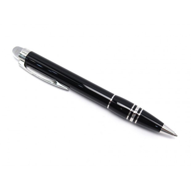 NEUF STYLO BILLE MONTBLANC STARWALKER 8486 RESINE NOIR +BOITE BALLPOINT PEN 355€