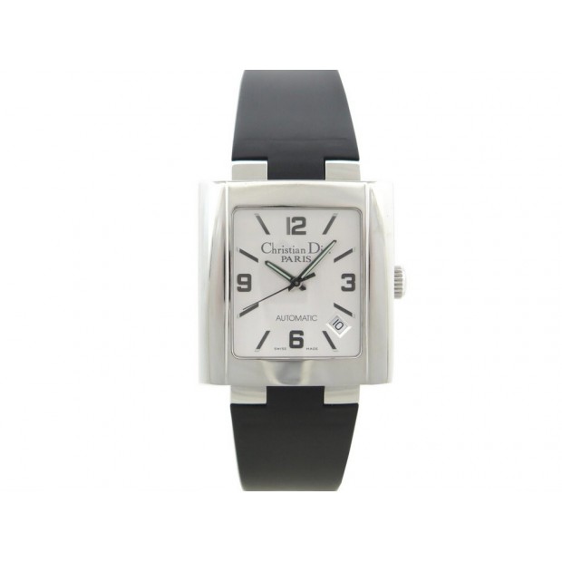 MONTRE DIOR RIVA D85-100 AUTOMATIQUE 35 MM EN ACIER ET CAOUTCHOUC + BOITE 960€