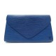 NEUF SAC A MAIN LOUIS VUITTON POCHETTE ART DECO CUIR EPI BLEU HANDBAG POUCH 785€