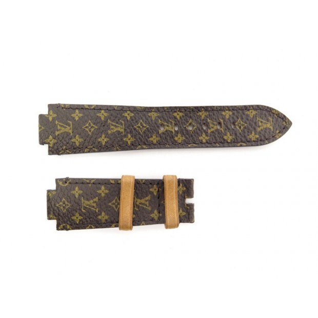 NEUF BRACELET MONTRE TAMBOUR LOUIS VUITTON R15134 TOILE MONOGRAM 21MM WATCH 320€