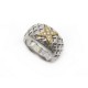 BAGUE MAUBOUSSIN MA NOUVELLE STAR C EST TOI T51 EN ARGENT OR JAUNE DIAMANTS 725€