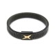 NEUF BRACELET MAUBOUSSIN J TE KIFF T17 EN ACIER NOIR ET DIAMANT STEEL JEWEL 155€